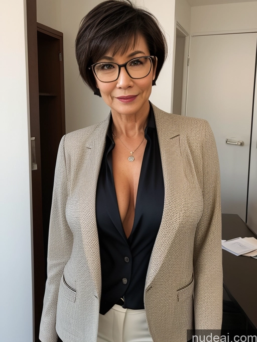 related ai porn images free for Perfect Boobs Perfect Body Pubic Hair Beautiful Glasses Sexy Face Short Hair Dark Lighting Detailed Milf Two Blouse Suit Stylish 60s Topless Jacket Secretary Professor Casual Asian