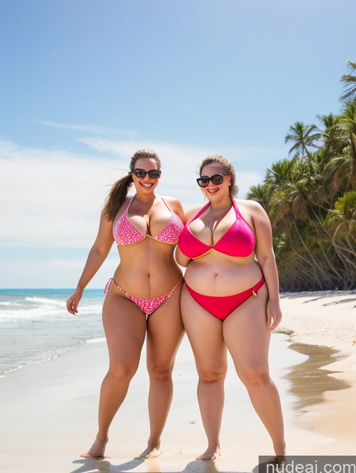 related ai porn images free for One Busty Huge Boobs Sunglasses Lipstick Big Ass Thick Chubby Fat Big Hips 20s Happy Ponytail White Brunette Beach T-pose Bikini Woman + Man