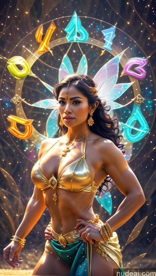 related ai porn images free for Sari Several Powering Up Surrealist Busty Muscular Abs Bodybuilder Fairy