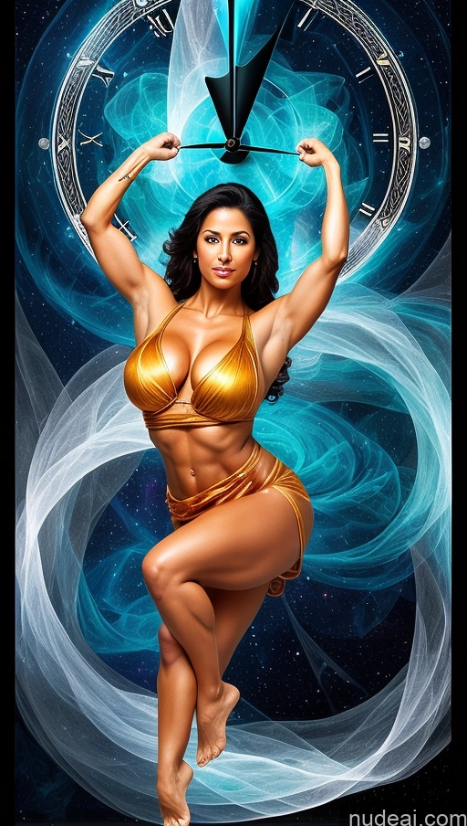 related ai porn images free for Sari Several Powering Up Surrealist Busty Muscular Abs Bodybuilder Dynamic View Nightgown