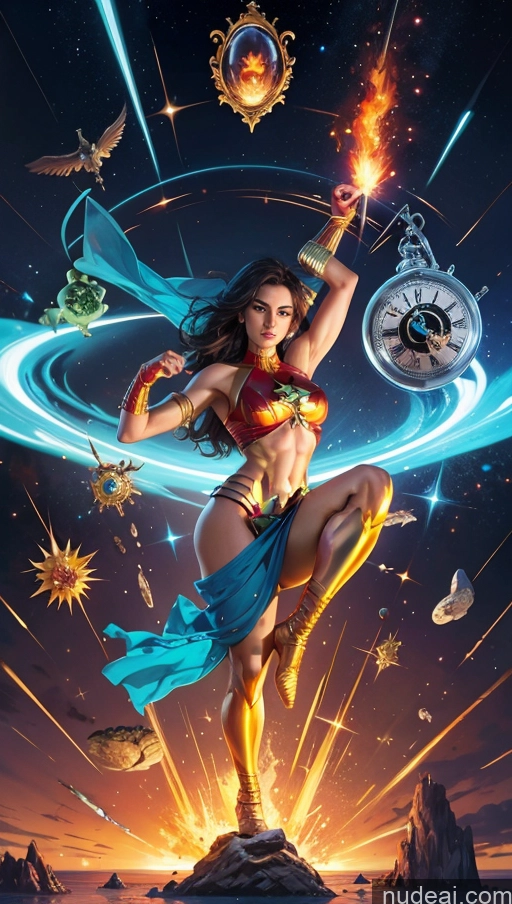 related ai porn images free for Sari Powering Up Surrealist Dynamic View Several Bodybuilder Busty Muscular Abs Captain Marvel