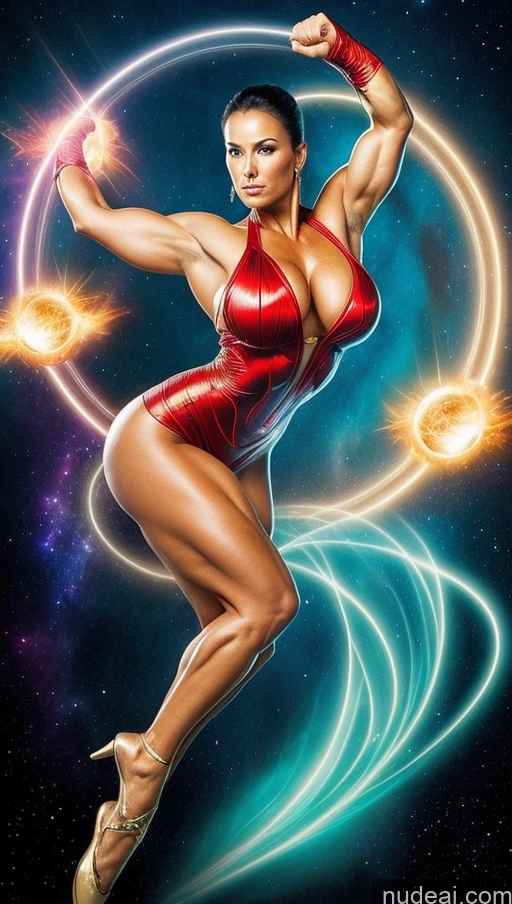 related ai porn images free for Several Surrealist Dynamic View Superhero Powering Up Regal Bodybuilder Busty Muscular Abs