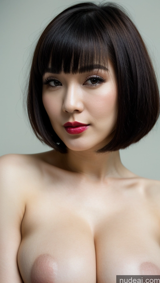 related ai porn images free for Woman One Beautiful Lipstick Fairer Skin 30s Black Hair Vietnamese Close-up View Simple Detailed Short Hair Huge Boobs Dominatrix