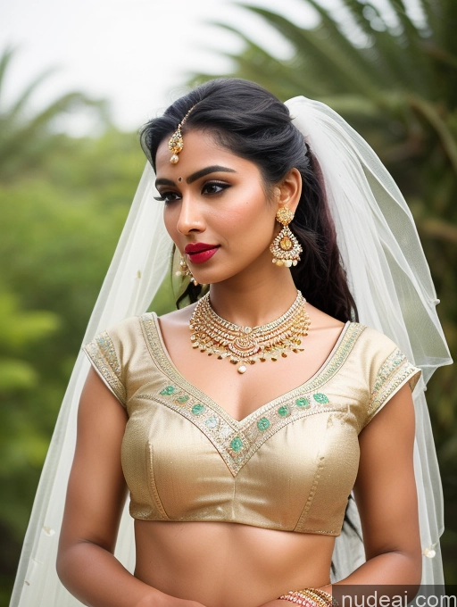 ai nude image of a woman in a gold dress and a veil with a red lipstick pics of Woman Beautiful Lipstick Oiled Body 18 Pouting Lips Black Hair Ponytail Indian Traditional Wedding Diamond Jewelry Gold Jewelry Jewelry Pearl Jewelry Bright Lighting Sexy Face Sari Angel Vintage