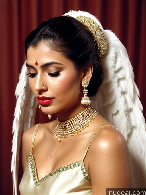 ai nude image of arafed woman with a gold headpiece and a pearl necklace pics of Beautiful Lipstick Muscular Oiled Body 18 Pouting Lips Ponytail Indian Vintage 60s 70s 80s 90s Angel Sari Traditional Wedding Cleavage Diamond Jewelry Gold Jewelry Jewelry Pearl Jewelry Sexy Face Perfect Boobs Orgasm