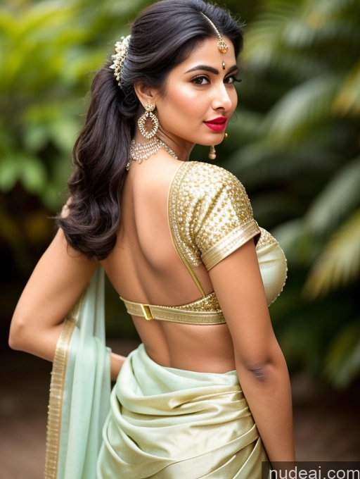 ai nude image of a woman in a sari with a gold blouse and earrings pics of Beautiful Lipstick Oiled Body 18 Pouting Lips Ponytail Indian Vintage 60s 70s 80s 90s Angel Sari Traditional Wedding Cleavage Diamond Jewelry Gold Jewelry Jewelry Pearl Jewelry Sexy Face Perfect Boobs Orgasm Back View