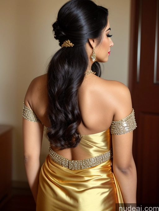 ai nude image of araffed woman in a gold dress with a gold hair comb pics of Beautiful Lipstick Oiled Body 18 Pouting Lips Ponytail Indian Vintage 60s 70s 80s 90s Sari Traditional Wedding Cleavage Diamond Jewelry Gold Jewelry Jewelry Pearl Jewelry Sexy Face Perfect Boobs Orgasm Back View Angel