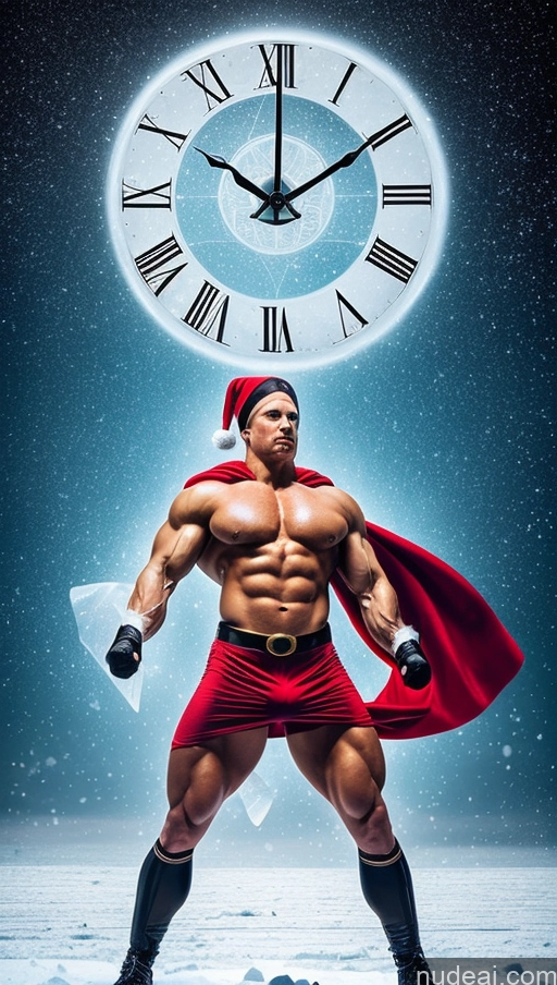 related ai porn images free for Huge Boobs Muscular Abs Glasses White Hair Santa Surrealist Dynamic View Snow Powering Up Superhero Bodybuilder Several