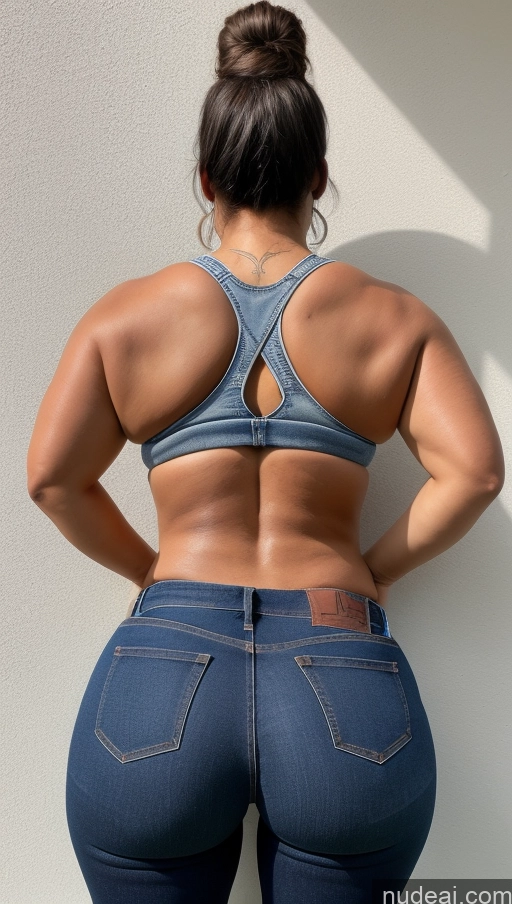 ai nude image of araffe butt - bari woman in blue jeans with a back view of her butt pics of Athlete Big Hips Big Ass Jeans Straight