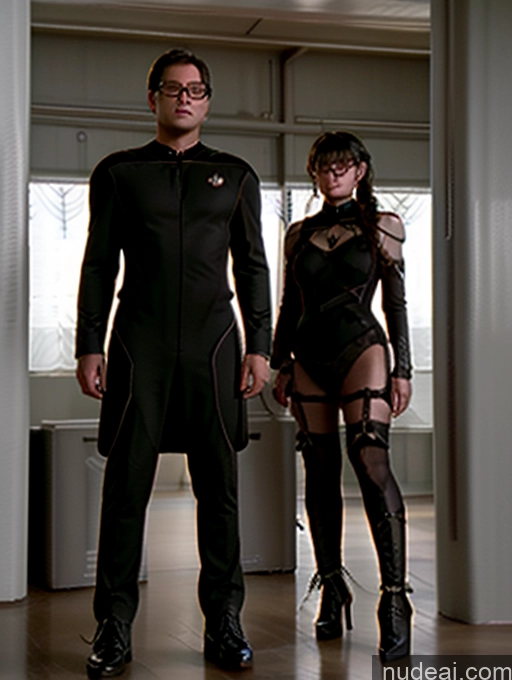 related ai porn images free for Star Trek TNG Uniforms: Captains Summer Dress Code Barbarian Woman Diamond Jewelry Onoff Woman + Man Glasses Big Hips Kidnap Black Footwear, Black Cape, Black Pantyhose, Short Dress, Black Dress Gothic Punk Girl