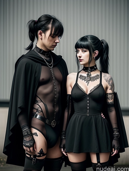 related ai porn images free for Woman + Man Big Hips Black Footwear, Black Cape, Black Pantyhose, Short Dress, Black Dress Gothic Punk Girl Sad Brunette Pigtails Swedish Crisp Anime