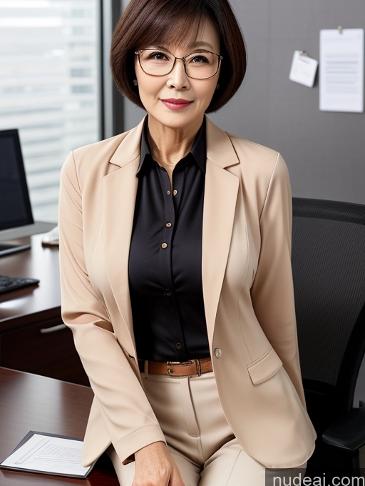 related ai porn images free for Milf Perfect Boobs Beautiful Glasses Perfect Body Sexy Face Short Hair Chinese Blouse Bra Casual Stylish Detailed Jacket Jeans Secretary Professor Suit Nude Dark Lighting Cleavage 70s Office