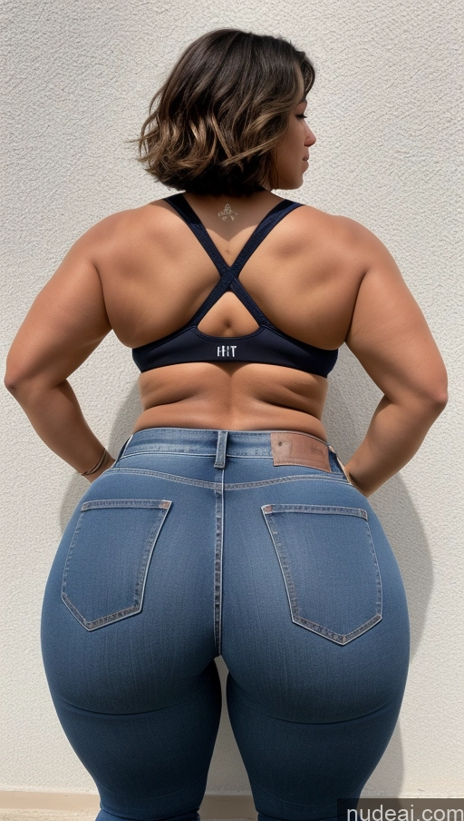 ai nude image of araffe butt lifter in jeans showing her butt pics of Big Ass Big Hips Athlete Jeans Bobcut