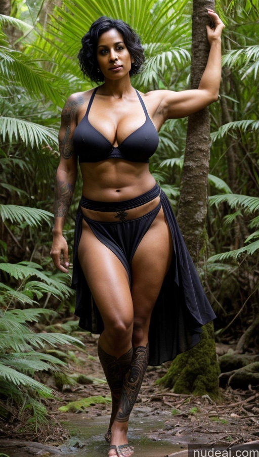 related ai porn images free for Milf Busty Perfect Boobs Beautiful Tattoos Big Ass Abs Muscular Big Hips Tall Dark Skin Perfect Body 40s Sexy Face Black Hair Pixie Indian Jungle Front View T-pose Bra Long Skirt Witch Serious