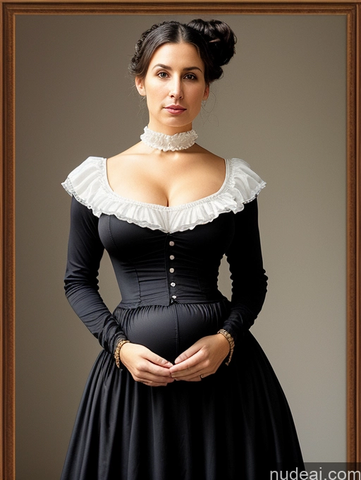 related ai porn images free for Huge Boobs Skinny Short Pregnant 50s Shocked Black Hair Hair Bun Jewish Front View Dress Traditional Spandex Victorian