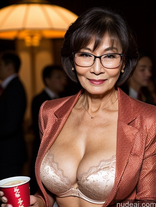 related ai porn images free for Milf Perfect Boobs Beautiful Glasses Perfect Body Pixie Chinese Blouse Bra Jacket Stylish Suit Cleavage Dark Lighting Detailed Party 70s