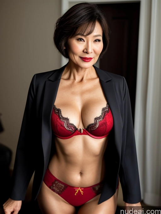 related ai porn images free for Milf Perfect Boobs Perfect Body Beautiful Lipstick 60s Sexy Face Short Hair Chinese Bra Jacket Suit Stylish Professor Secretary Dark Lighting Detailed Party