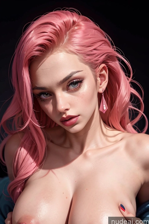 related ai porn images free for 18 Pink Hair Sexy Face Busty Lipstick Pouting Lips German Skinny Model Breast Grab Cosplay Several