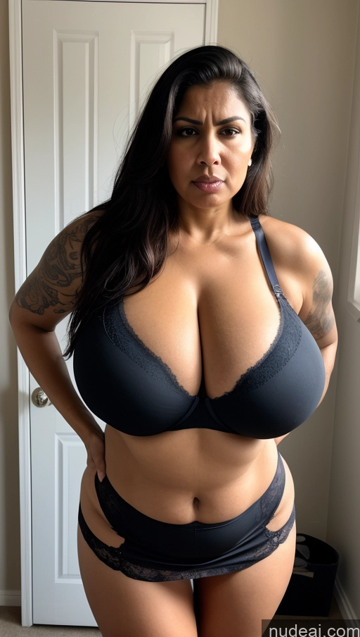 related ai porn images free for Milf Busty Huge Boobs Beautiful Tattoos Big Ass Thick Big Hips Tall Dark Skin 50s Sexy Face Angry Indian Bedroom Front View T-pose Dark Lighting Detailed Bra Straight Ginger Mini Skirt