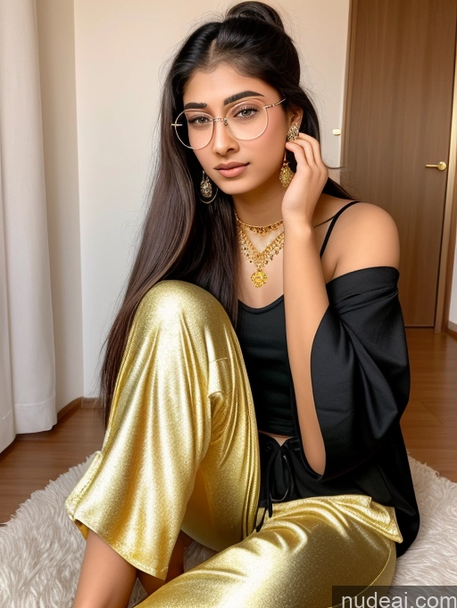 related ai porn images free for Sorority Beautiful 18 Ponytail Indian Diamond Jewelry Gold Jewelry Jewelry Thin Round Glasses Harem Pants