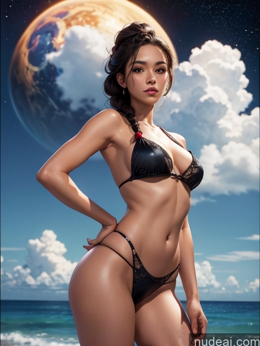 related ai porn images free for One Beautiful Big Ass Perfect Body Tanned Skin 20s Seductive Sexy Face Black Hair Waitress Small Tits Spanish Braided Stargazing