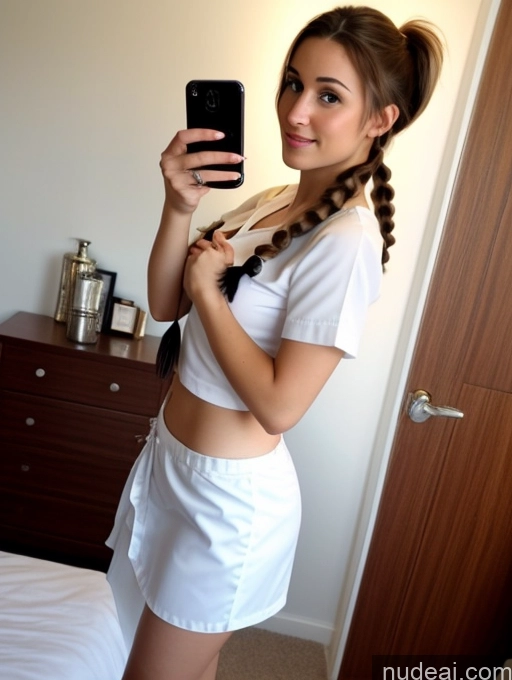 related ai porn images free for Woman One Small Tits Short Seductive Brunette Pigtails Czech Mirror Selfie Bedroom Front View Waitress 18