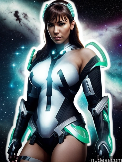 Cyborg Detailed Powering Up Dark Lighting Jewelry Cleavage Deva Battle Suit/Angela Balzac Cosplay Dynamic View Stargazing