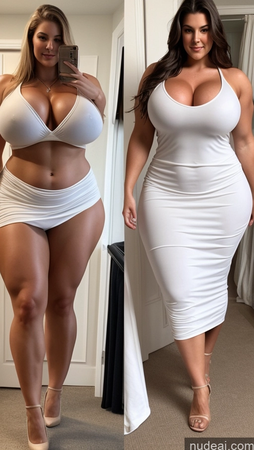 ai nude image of a woman in a white dress and a woman in a white dress pics of Huge Boobs Muscular Big Ass Abs Chubby Fairer Skin 18 Long Hair Dress Native American