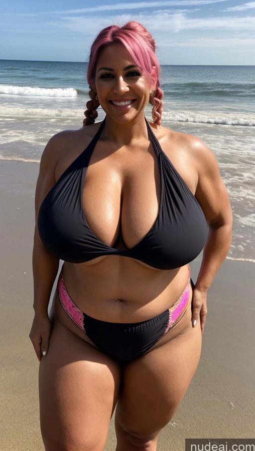 related ai porn images free for Milf Busty Huge Boobs Beautiful Tattoos Muscular Big Ass Thick Big Hips Tall Dark Skin 50s Laughing Braided Indian Beach Front View T-pose Bikini Dark Lighting Sexy Face Long Skirt Fat Pink Hair