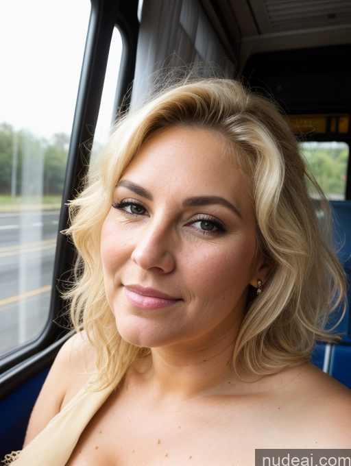 ai nude image of blond woman in a dress sitting in a bus looking out the window pics of Milf Chubby Thick Messy White Skin Detail (beta) Bus Front View Detailed Sexy Face Cumshot Blonde Traditional