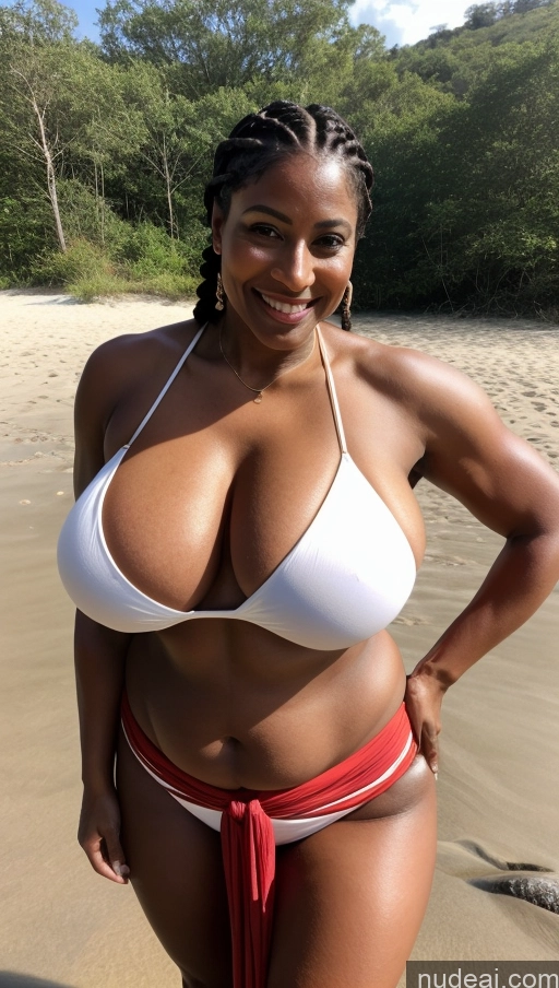 related ai porn images free for Milf Busty Beautiful Tattoos Big Ass Big Hips Tall Dark Skin 50s Beach Front View T-pose Bikini Dark Lighting Sexy Face Thick Indian Happy Muscular Braided Black Hair Abs Long Skirt Huge Boobs