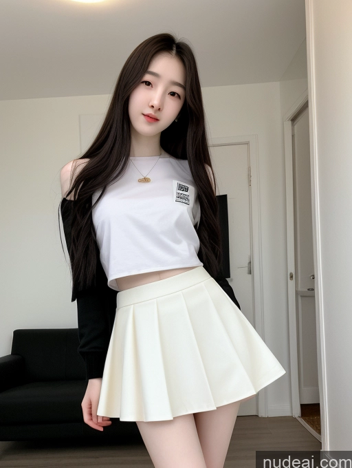 related ai porn images free for Spreading Legs Korean Long Hair Black Hair 18 Fairer Skin Beautiful Skinny Two Mini Skirt