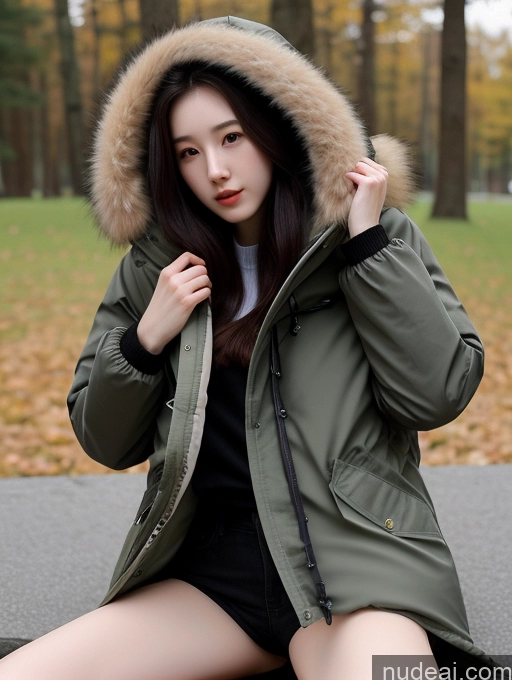 related ai porn images free for Spreading Legs Korean Long Hair Black Hair 18 Fairer Skin Beautiful Skinny Two Parka