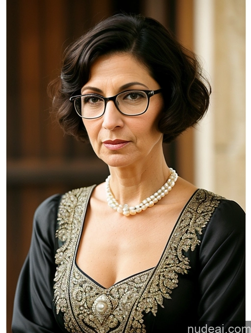 related ai porn images free for Milf Glasses Short Skinny Pregnant 50s Serious Shocked Black Hair Short Hair Jewish Dress Medieval Traditional Pearl Jewelry