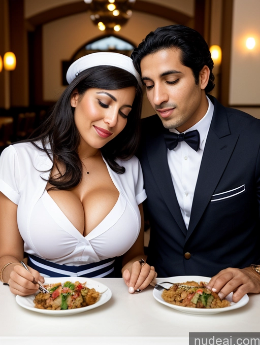 related ai porn images free for Woman + Man Two Huge Boobs 30s Orgasm Black Hair Straight Arabic Restaurant Sailor Cleavage