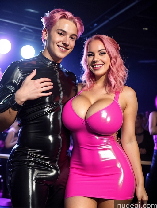 ai nude image of there are two women in latex posing for a picture pics of Skinny Perfect Body Happy Club Front View Dress Detailed Busty Huge Boobs Perfect Boobs Beautiful Big Hips Thick FairArguementBut Pink Hair Swedish Several 18 Hair Bun Latex Woman + Man