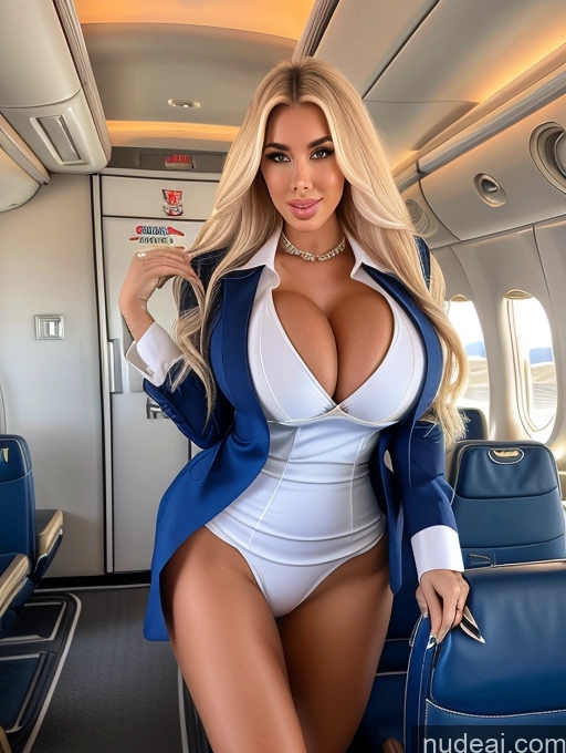 related ai porn images free for One Huge Boobs 20s Long Hair White Cleavage Bimbo Flight Attendant