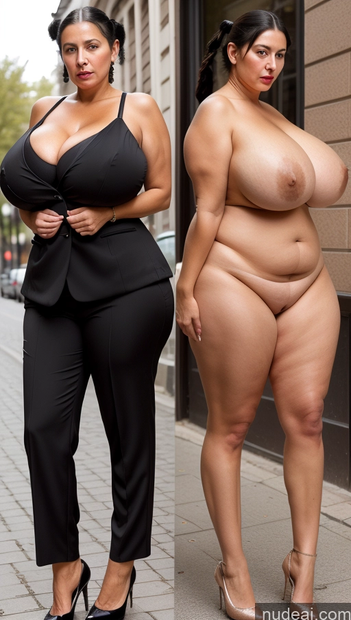 ai nude image of two women in black suits are standing on a sidewalk pics of Milf Busty Huge Boobs Beautiful Lipstick Big Ass Skinny Abs Thick Big Hips Long Legs Pubic Hair Black Hair Turkish Suit Panties Onoff Street Pouting Lips Sad Skin Detail (beta) Back View 80s Pigtails