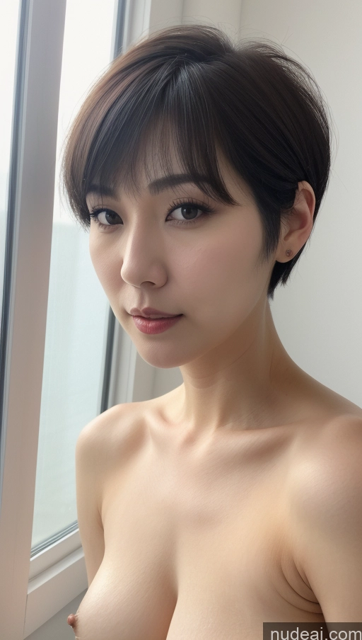 related ai porn images free for Woman One Beautiful Fairer Skin 30s Black Hair Short Hair Korean Close-up View Simple Detailed Perfect Boobs