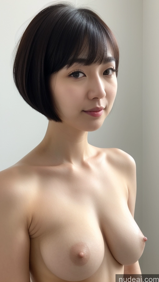 related ai porn images free for Woman One Beautiful Fairer Skin 30s Black Hair Short Hair Korean Close-up View Simple Detailed Perfect Boobs