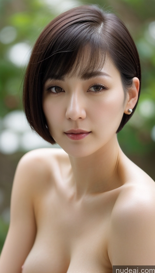 related ai porn images free for Woman One Beautiful Fairer Skin 30s Black Hair Short Hair Korean Close-up View Simple Detailed Perfect Boobs