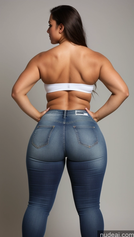 ai nude image of araffe butt - bari woman in jeans showing off her butt pics of Athlete Perfect Boobs Big Hips Big Ass Jeans