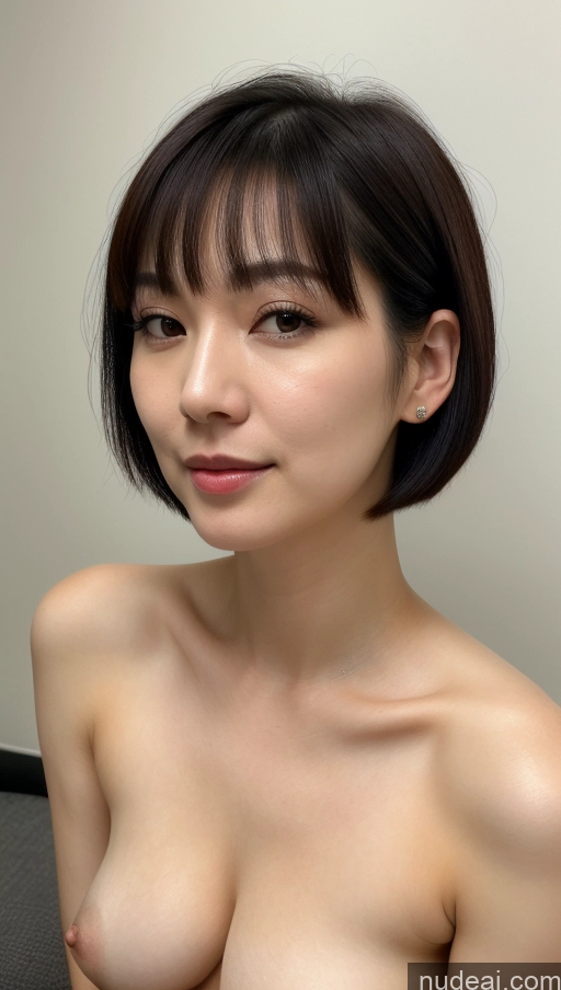 related ai porn images free for Woman One Beautiful Fairer Skin Black Hair Short Hair Korean Close-up View Simple Detailed Perfect Boobs 30s