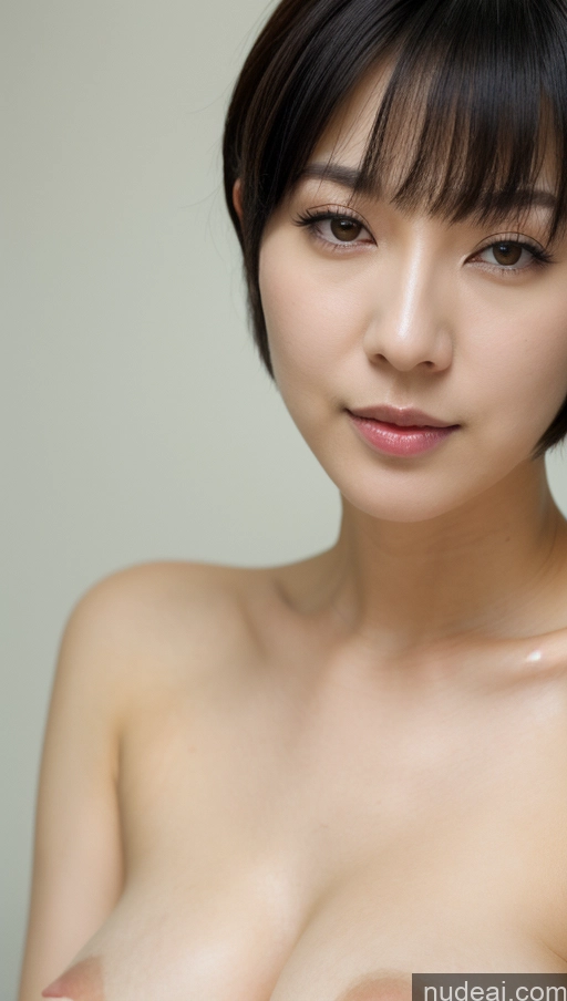 related ai porn images free for Woman One Beautiful Fairer Skin Black Hair Short Hair Korean Close-up View Simple Detailed Perfect Boobs 30s