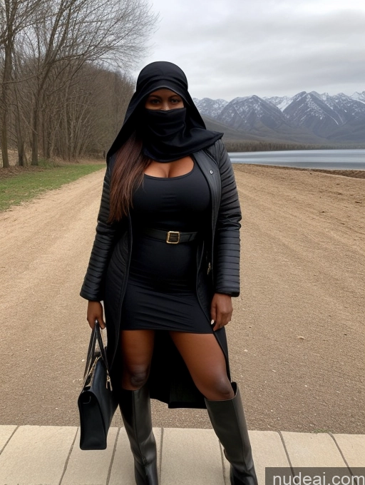 related ai porn images free for Busty Perfect Boobs Beautiful Skinny Perfect Body Dark Skin Long Hair Soft + Warm Nilotic Boots Jacket Niqab 50s Dress