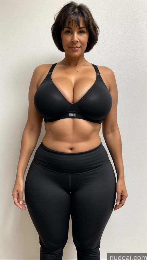 related ai porn images free for Milf One Huge Boobs Big Ass Big Hips Chubby 60s Sexy Face Black Hair Short Hair White Skin Detail (beta) Gym Front View Sports Bra Harem Pants Detailed