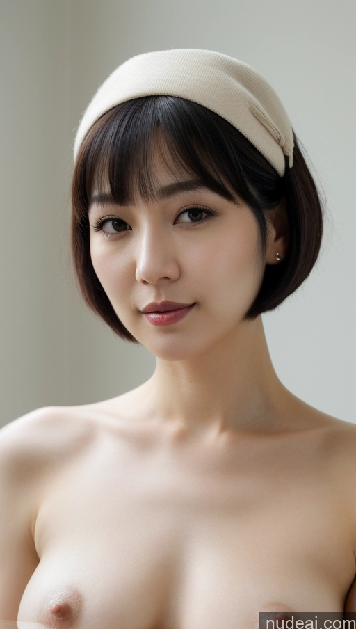 related ai porn images free for Woman One Beautiful Fairer Skin 30s Black Hair Close-up View Detailed Simple Short Hair Korean Perfect Boobs