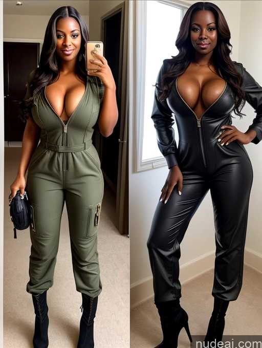 related ai porn images free for Busty Perfect Boobs Beautiful Perfect Body Dark Skin Long Hair Nilotic Soft + Warm Front View Topless Boots Jumpsuit Military Pilot