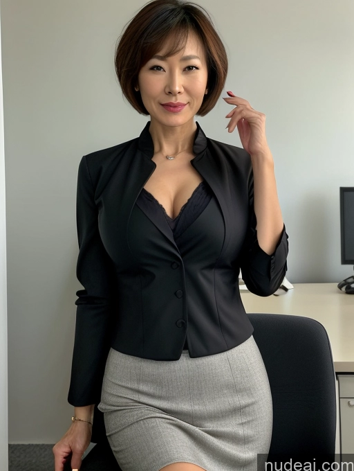 related ai porn images free for Milf Perfect Boobs Beautiful Perfect Body Short Hair Chinese Blouse Bra Jacket Professor Stylish Suit Detailed Cum On Belly Office 60s