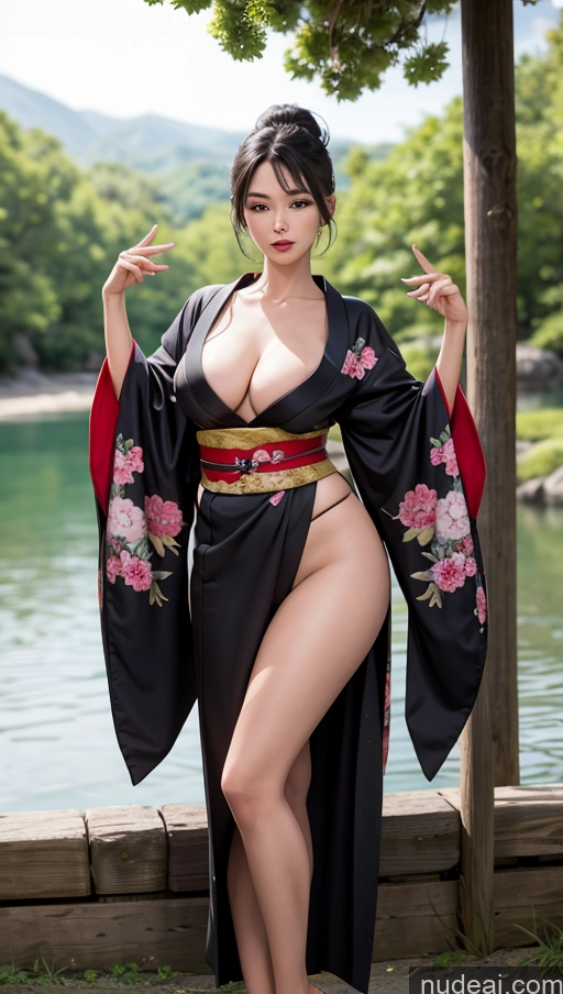 related ai porn images free for One Thick Big Hips Long Legs Pubic Hair Seductive Black Hair Straight Japanese Front View T-pose Kimono Cleavage Lake Big Ass 30s Beautiful Detailed Milf